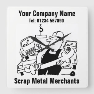 Horloge Carrée Scrap metal Merchants