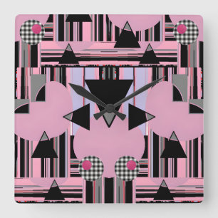 Horloge Carrée Scrapple Slopedough