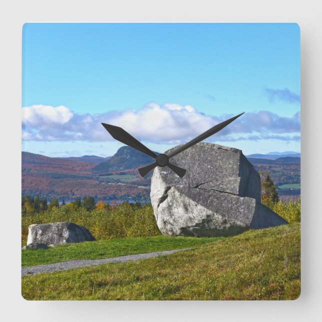 Horloge Carrée Sentinel Rock State Park Westmore, Vermont (Recto)