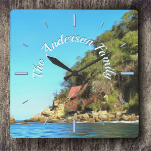 Horloge Carrée Serene Yelapa Family 0758