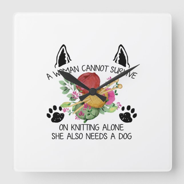 Horloge Carrée Sewing | A Woman Cannot Survive (Recto)