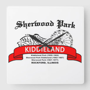 Horloge Carrée Sherwood Park Kiddieland, Rockford, IL