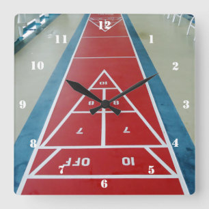 Horloge Carrée Shuffleboard à bord