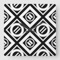 SIGNE ÉGAL BLANC Motif géométrique en noir