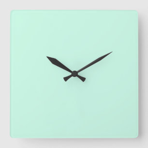 Horloge Carrée simple couleur pastel personnalisée minimale solid
