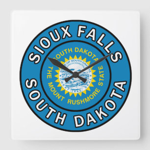 Horloge Carrée Sioux Falls Dakota du Sud