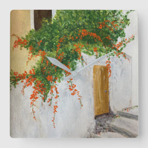 Horloge Carrée Skopelos en juin