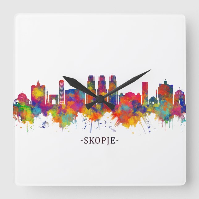 Horloge Carrée Skopje Republic of Macedonia (Recto)