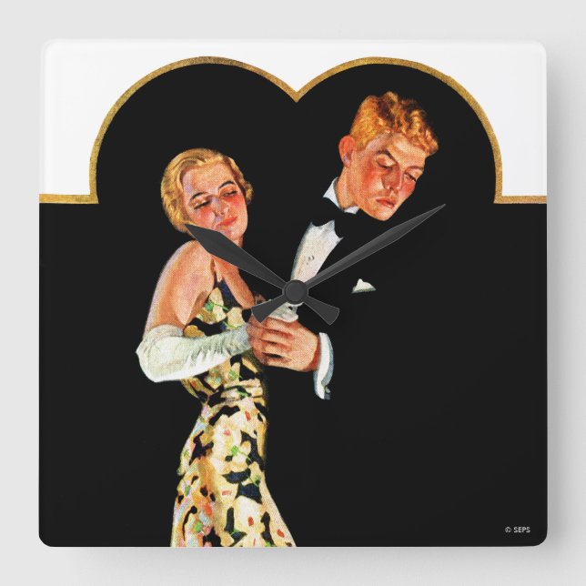 Horloge Carrée Slip (Recto)