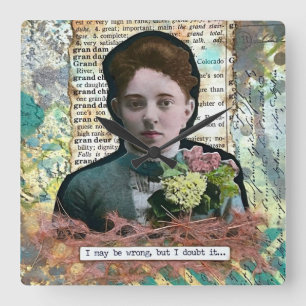 Horloge Carrée Snarky