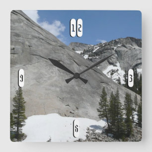Horloge Carrée Snowy Granite Domes I au parc national Yosemite