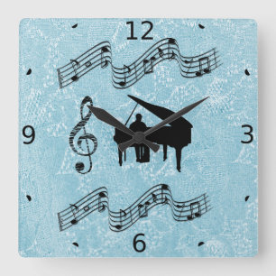 HORLOGE CARRÉE SONS D'HORLOGE DE MUSIQUE
