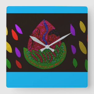 Horloge Carrée Sourire plus le jour de Pâques