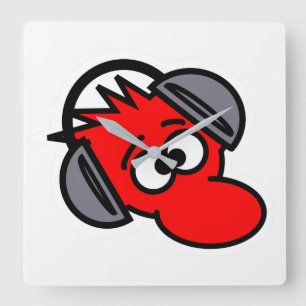 Horloge Carrée Souris