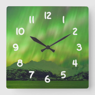 Horloge Carrée Spectaculaire Aurora