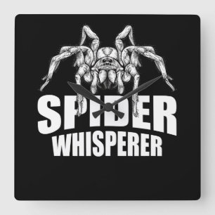 Horloge Carrée Spider Whisperer Halloween Tarantula Spider Cadeau