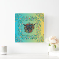 Splendeur infinie : Mehndi Green Floral Artistrie