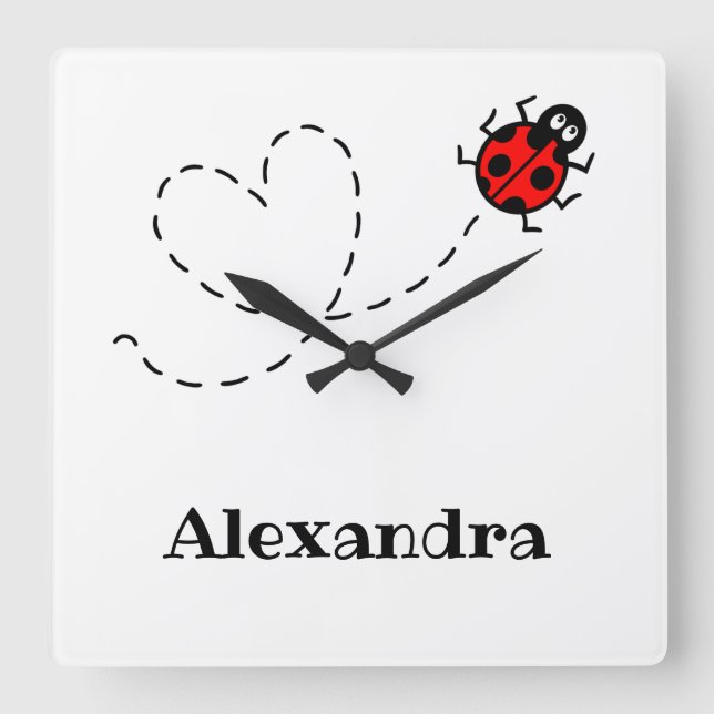 Horloge Carrée Square Wall Clock (Recto)