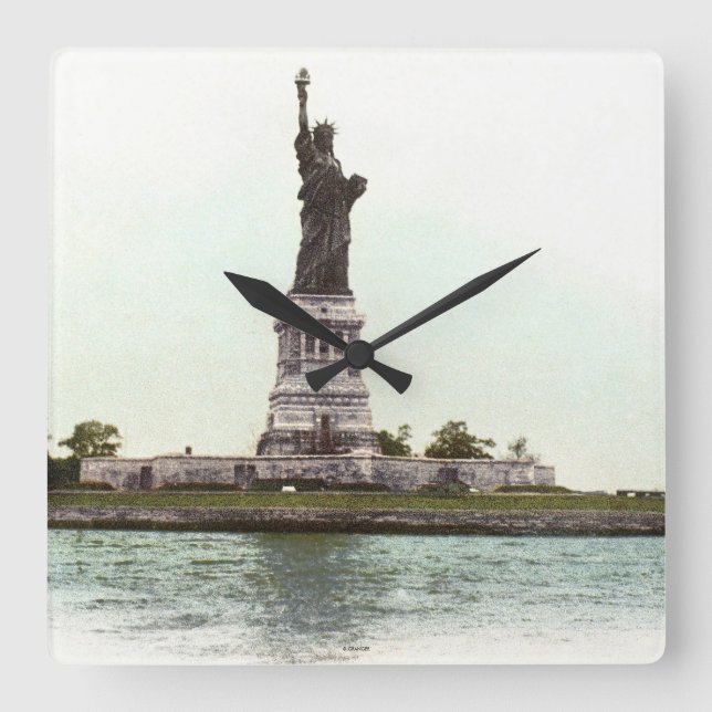 Horloge Carrée Statue de la liberté, 1900 (Recto)