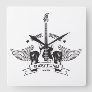 Horloge Carrée Sticky tunes | Montre Édition de rock style