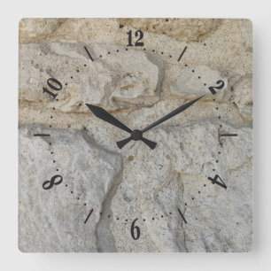 Horloge Carrée Stony pattern square wall clock