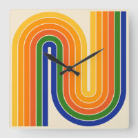 Style 1970s Arched Stripes Motif géométrique