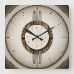 Horloge Carrée Style Art déco super