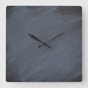 Horloge Carrée Style d'arrière - plan de tableau noir de tableau
