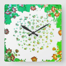 HORLOGE CARRÉE STYLE D'ART ET DE DESIGN