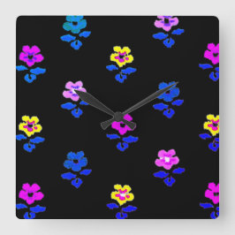 HORLOGE CARRÉE STYLE D'ART ET DE DESIGN