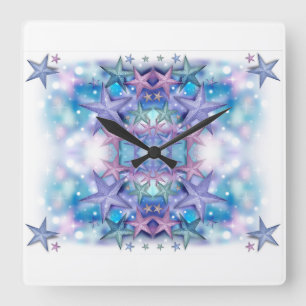 Horloge Carrée Styles classiques Stars