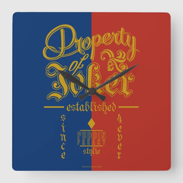 Horloge Carrée Suicide Squad | Freaky (Recto)