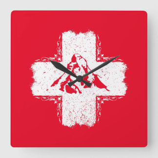 Horloge Carrée Suisse Alpes Matterhorn - Suisse