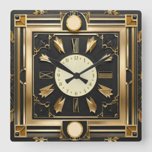 Horloge Carrée Super Art déco