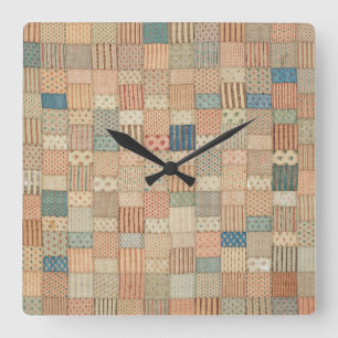 Horloge Carrée Surface composée en teintes muettes