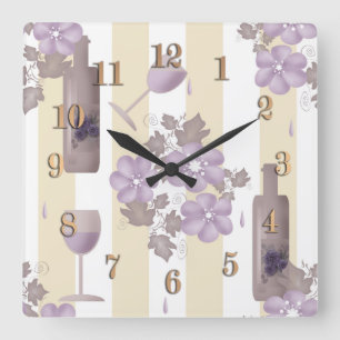 Horloge Carrée Sweet wine #wine