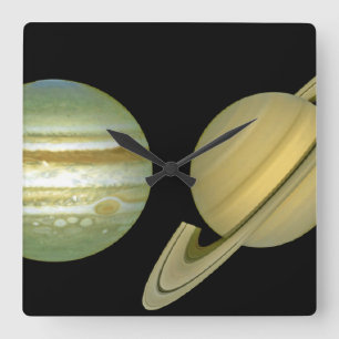 Horloge Carrée Système solaire ~ Vue longue