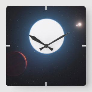 Horloge Carrée Système Triple Étoiles Hd 131399