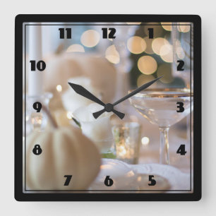 Horloge Carrée Table classique avec cadre soigné