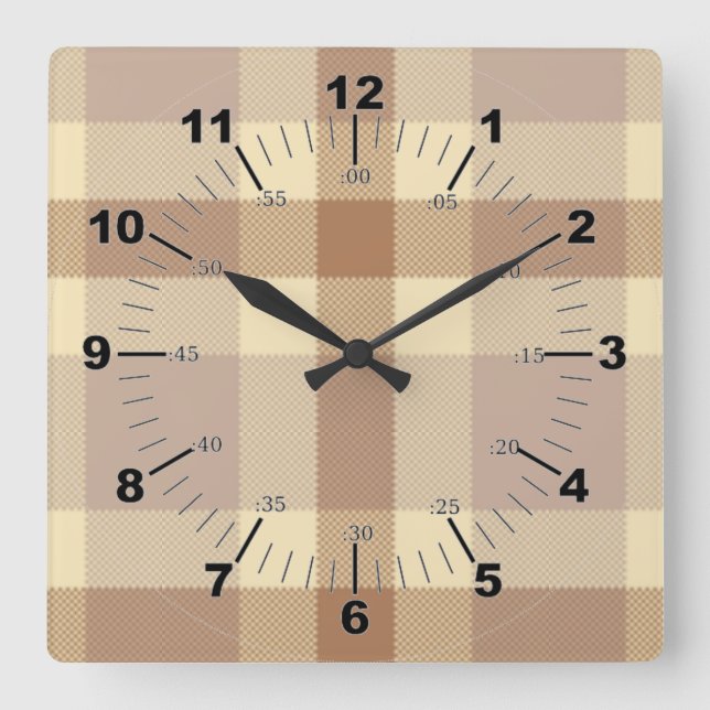 Horloge Carrée Tatan Tan De Crème (Recto)