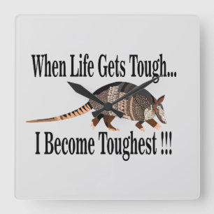 Horloge Carrée Tatou Animal Inspiration
