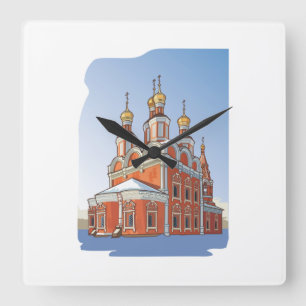 Horloge Carrée Temple orthodoxe chrétien