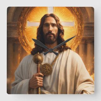 Horloge Carrée "Temps céleste"