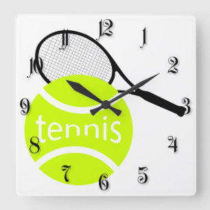Horloge Carrée Tennis