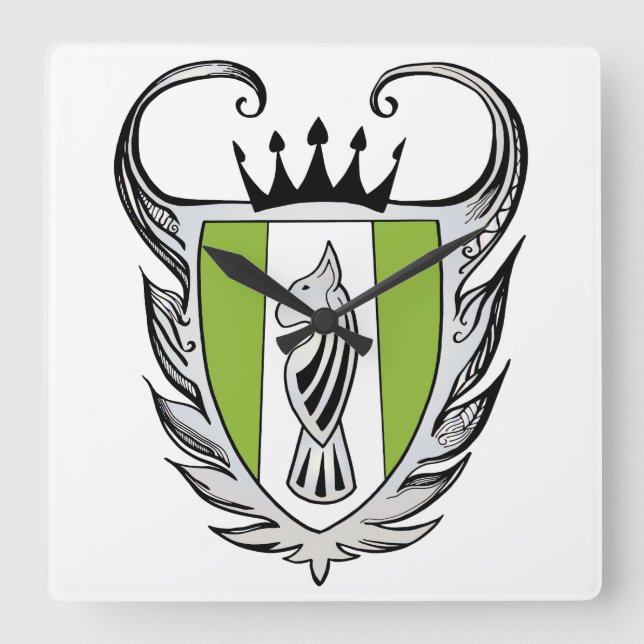 Horloge Carrée Terrier royal (Recto)