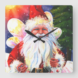 Horloge Carrée The Santa Fairy