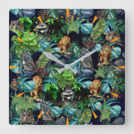 Horloge Carrée Thèmes de fête nocturne