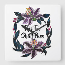 "This Too Shop Pass" Aquarelle Lily Wreath