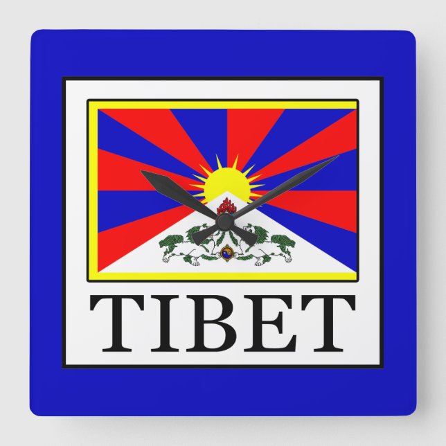 Horloge Carrée Tibet (Recto)