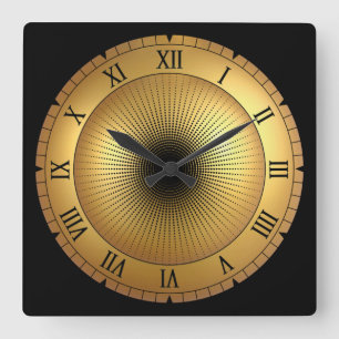 Horloge Carrée Time Machine ~ Black Hole ~ Time Travel ~ Time